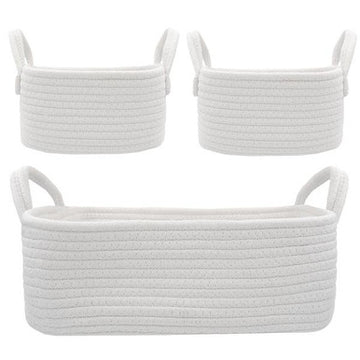 Living Textiles 3pc Storage Set - White