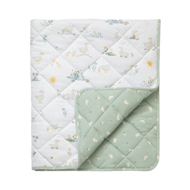 Living Textiles Jersey Cot Comforter - Goosey Goosey-3