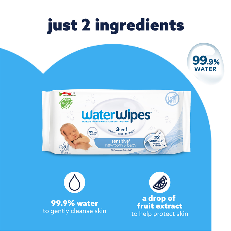 WaterWipes Chemical Free Baby Wipes 540s-6