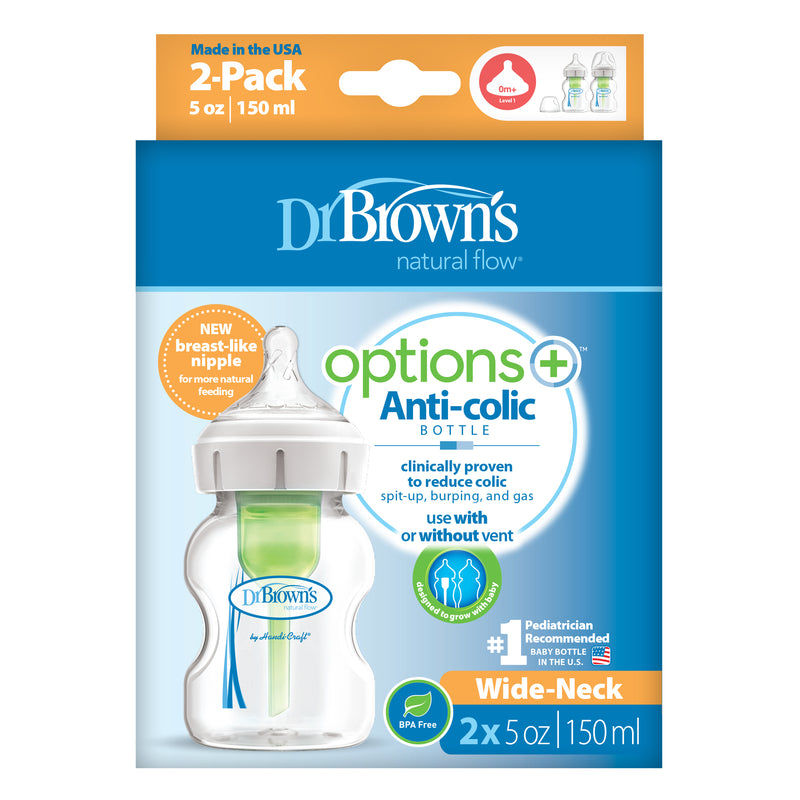Dr Browns 150ml Wide Neck Feeding Bottle (2pk)-2