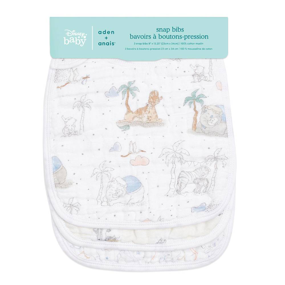 Aden & Anais Snap Bibs - 3 pack-25