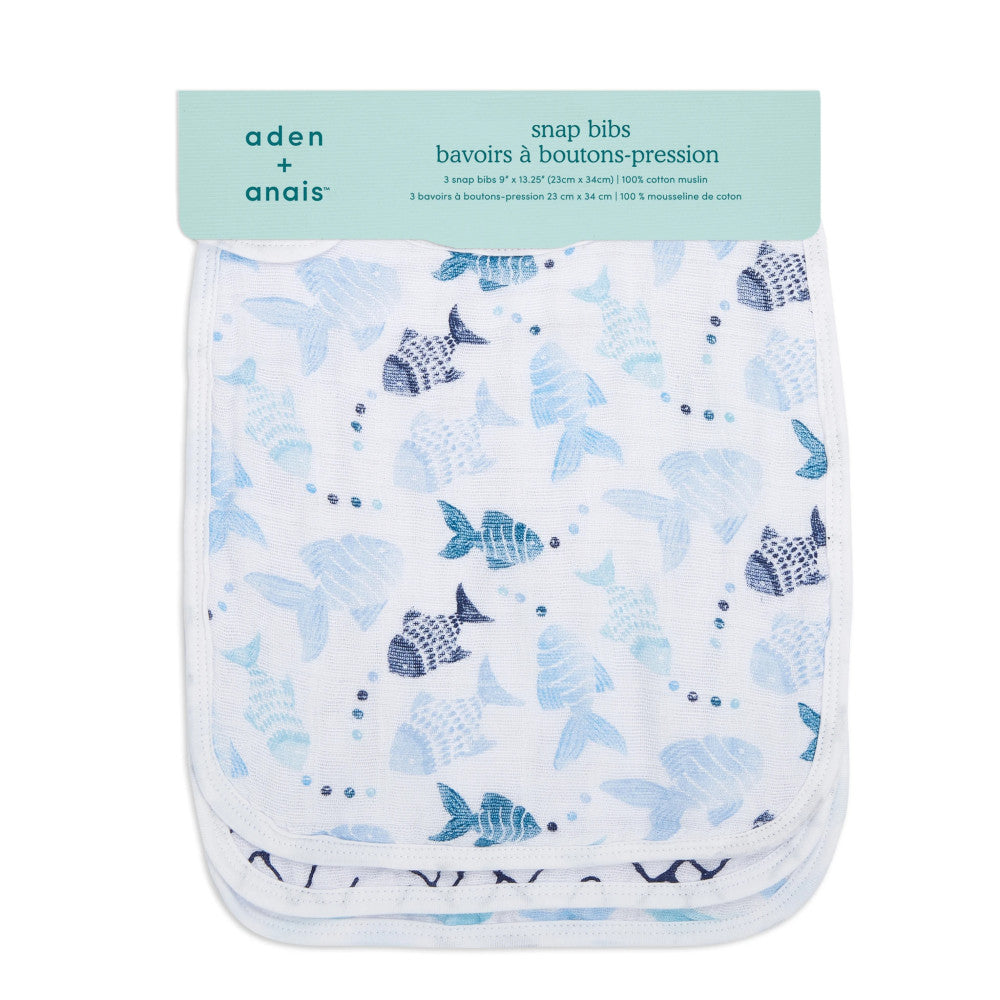 Aden & Anais Snap Bibs - 3 pack-24