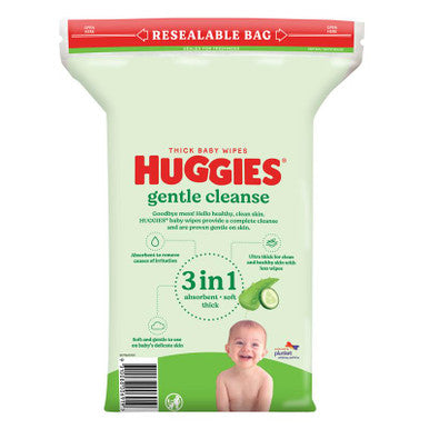 Huggies Wipes Cucumber & Aloe Refill 240s-3