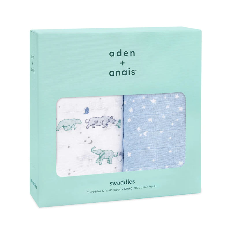 Aden & Anais Classic Swaddle 2pk-24