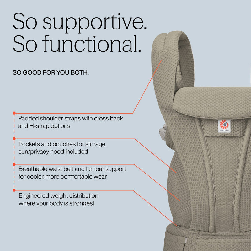 Ergobaby Omni Deluxe All-in-One Mesh Baby Carrier-11