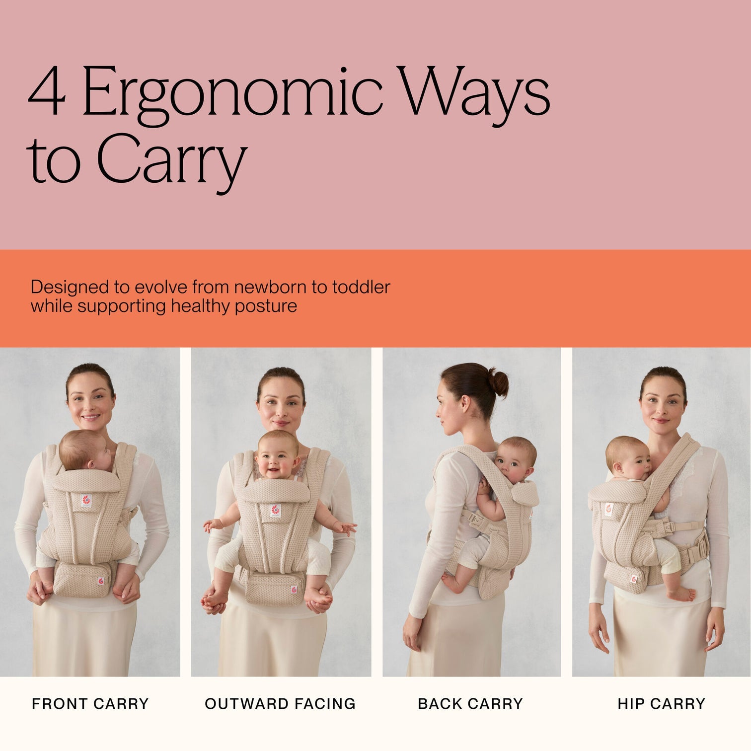 Ergobaby Omni Deluxe All-in-One Mesh Baby Carrier-12