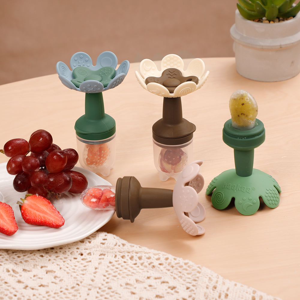 Haakaa Flower Fresh Food Feeder & Cover Set-13