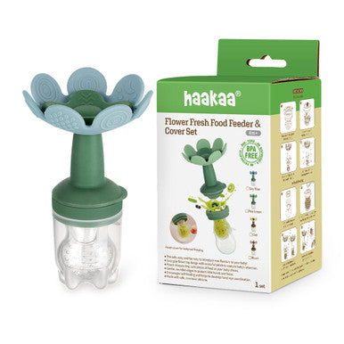 Haakaa Flower Fresh Food Feeder & Cover Set-1
