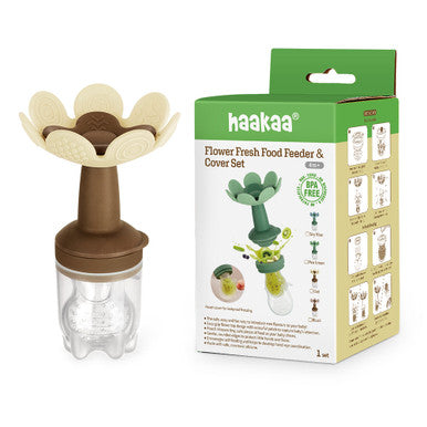 Haakaa Flower Fresh Food Feeder & Cover Set-2