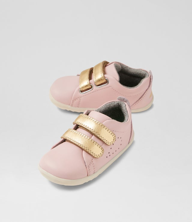 Bobux Step Up Grass Court - Ballet Pink-1