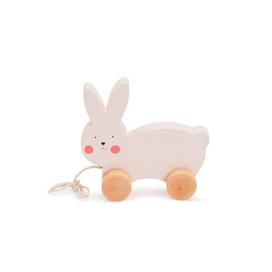 Bubble Wooden Rabbit Pull Along-1