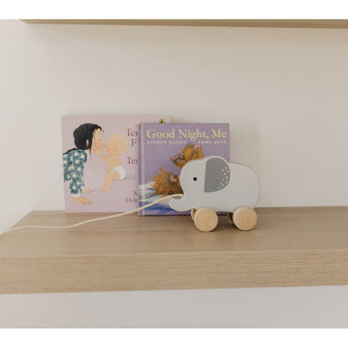 Bubble Wooden Elephant Pull Along Toy-2