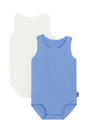 Bonds Wondercool Singletsuit 2pack - Blue/White-1