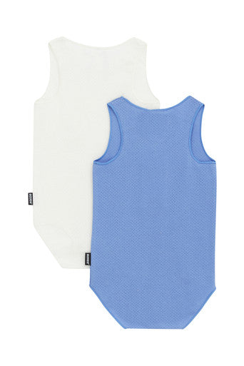 Bonds Wondercool Singletsuit 2pack - Blue/White-2