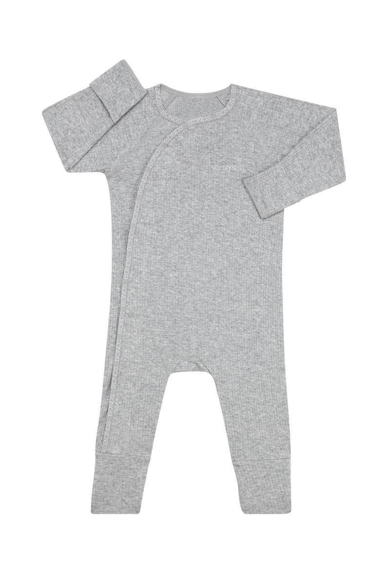Bonds Pointelle Cozysuit - Light Grey-1