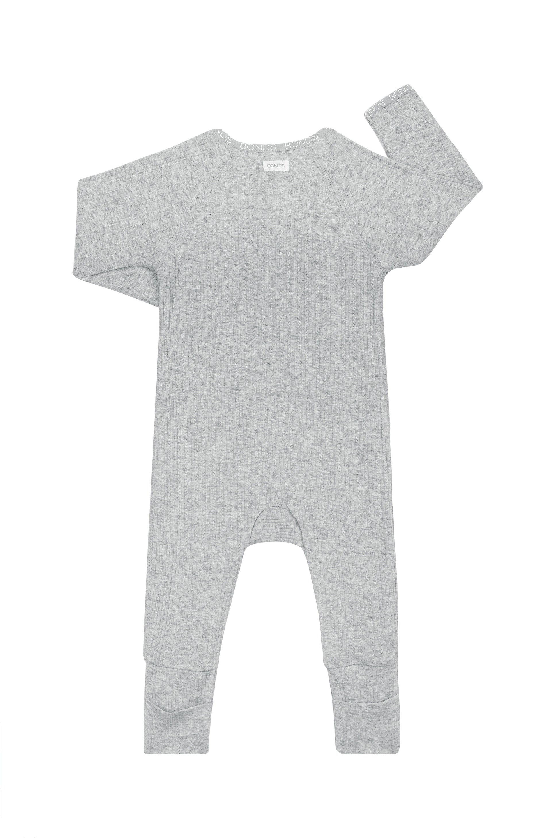 Bonds Pointelle Cozysuit - Light Grey-2