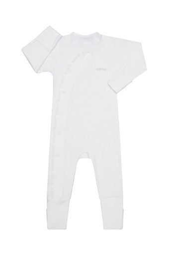 Bonds Pointelle Cozysuit  - White-1