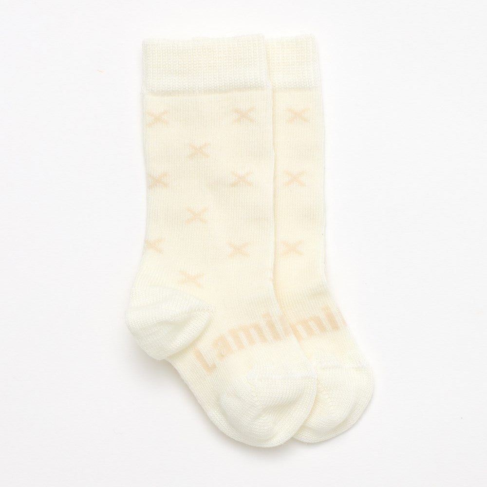 Lamington Baby Merino Wool Knee High Socks Owl-1