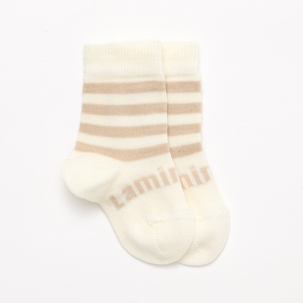 Lamington Baby Merino Wool Crew Socks Squirrel-1