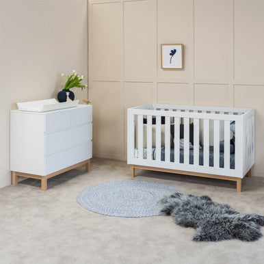 Babyrest Bailey Cot - White-1