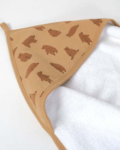 Babu Terry Hooded Baby Towel-1