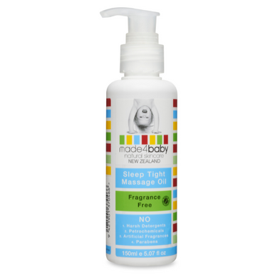 Made4Baby Sleep Tight Massage Oil  (Fragrance Free) 150ml-1