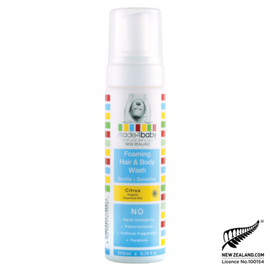 Made4Baby Foaming Hair & Body Wash - Citrus 200ml-1
