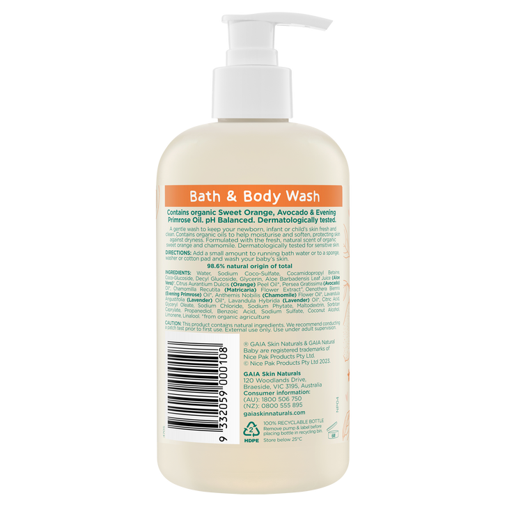 Gaia Natural Baby Bath & Body Wash-4