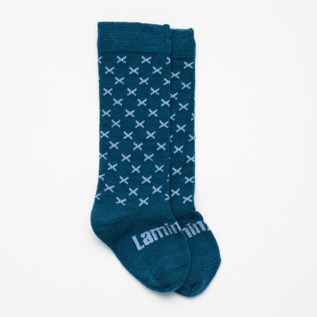 Lamington Baby Merino Wool Knee High Socks Lake-1