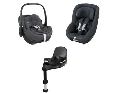 Maxi Cosi 360 Pro SlideTech Trio Graphite Bundle - Newborn to 4 years-1