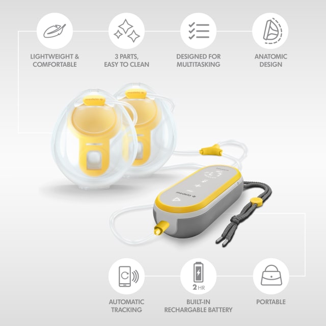 Medela Feeding Freestyle™ Hands-Free Double Electric Wearable Breast Pump-6
