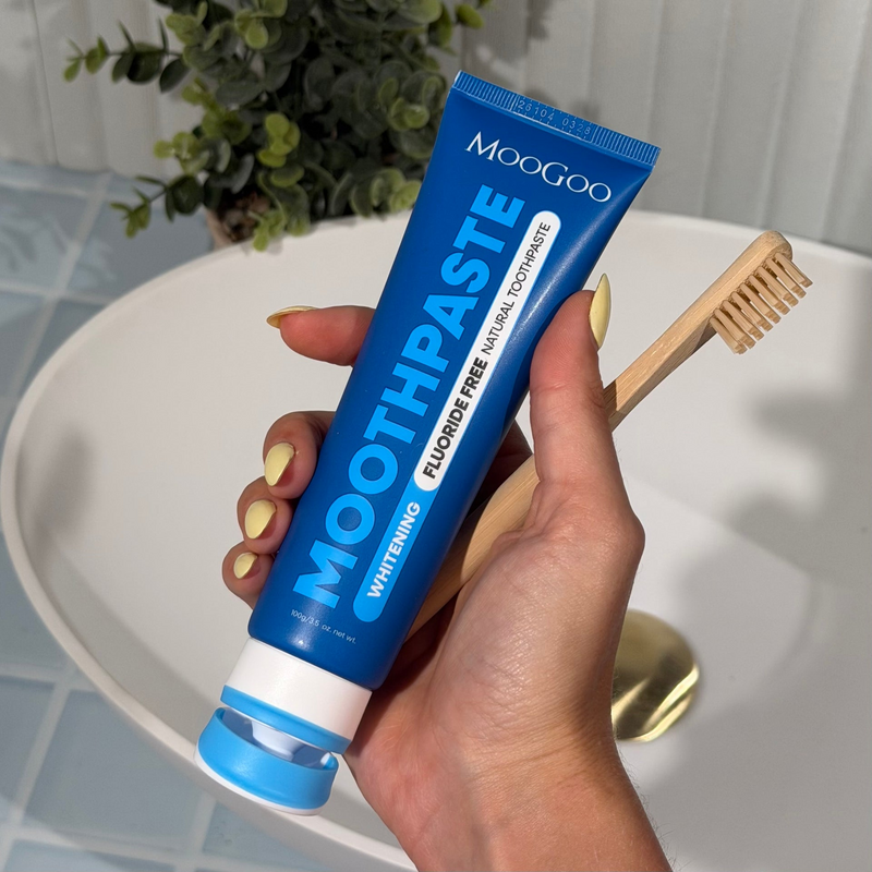 MooGoo Whitening Moothpaste – Fluoride Free 100g-3