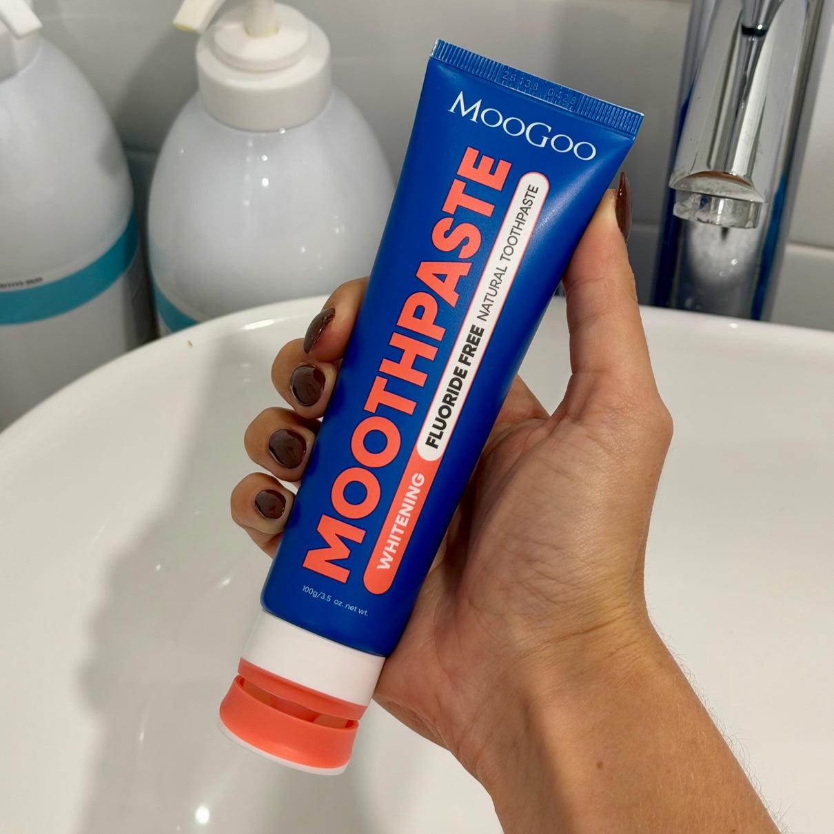 MooGoo Whitening Moothpaste – Fluoride Free 100g-4