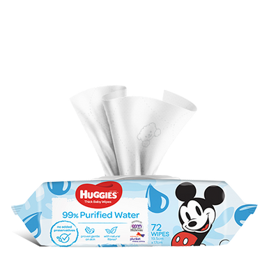 Huggies Ultimate Baby Wipes Over 99% Water-1