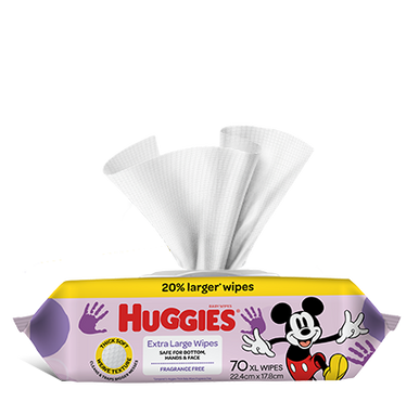 Huggies Wipes Extra Large Fragrance Free Refill 70s-1