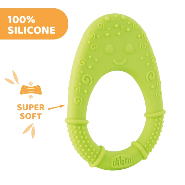 CHICCO All Soft Avocado Teether 2m+-4