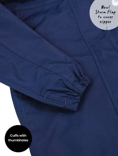 Therm 10K Packaway Rainshell - Navy-2