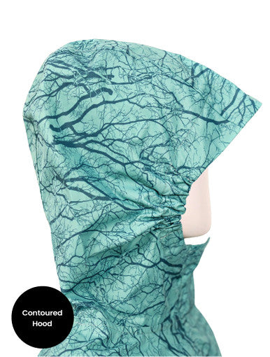 Therm 10K Packaway Rainshell - Winter Woods-3