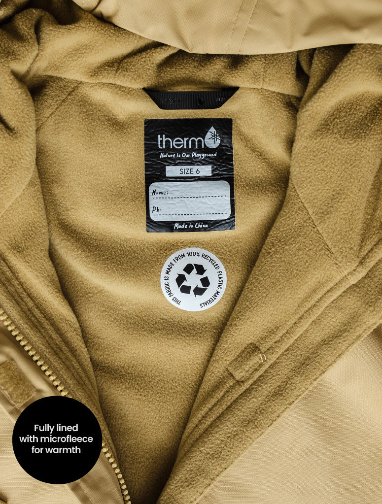 Therm SplashMagic Rainshell - Sand/Dino Bones-5