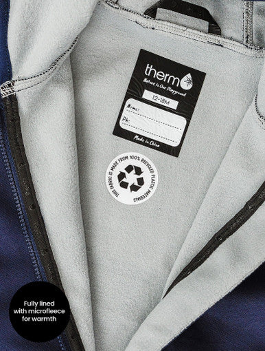 Therm All-Weather Fleece Onesie - Navy-3
