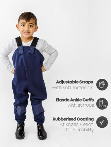 Therm All-Weather Fleece Overalls - Navy-2