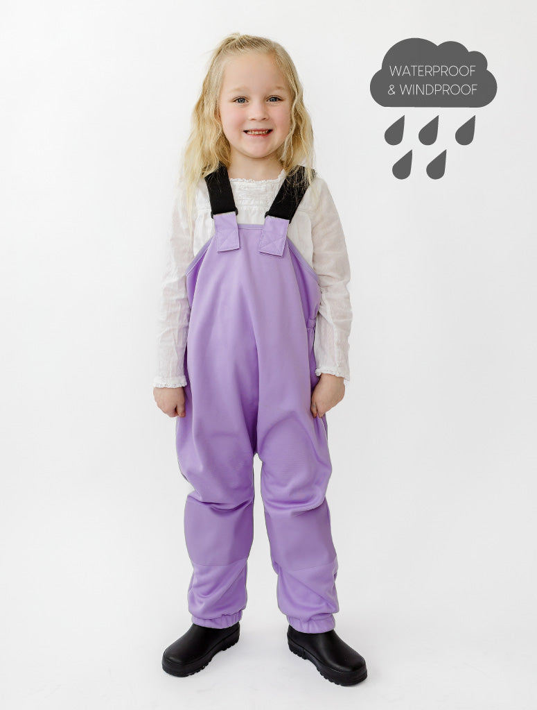 Therm All-Weather Fleece Overalls - Periwinkle-4