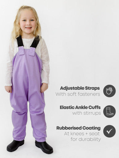 Therm All-Weather Fleece Overalls - Periwinkle-2