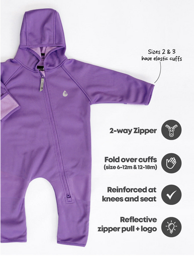Therm All-Weather Fleece Onesie - Violet-2