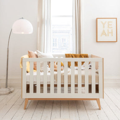 Babyrest Tommi Cot & Chest Nursery Package - Oak/White-2