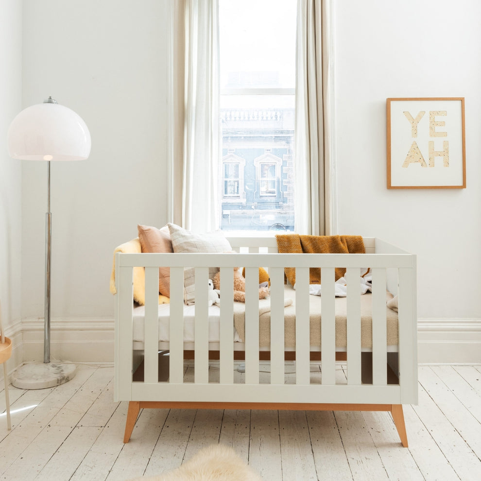 Babyrest Tommi Cot & Chest Nursery Package - White-3