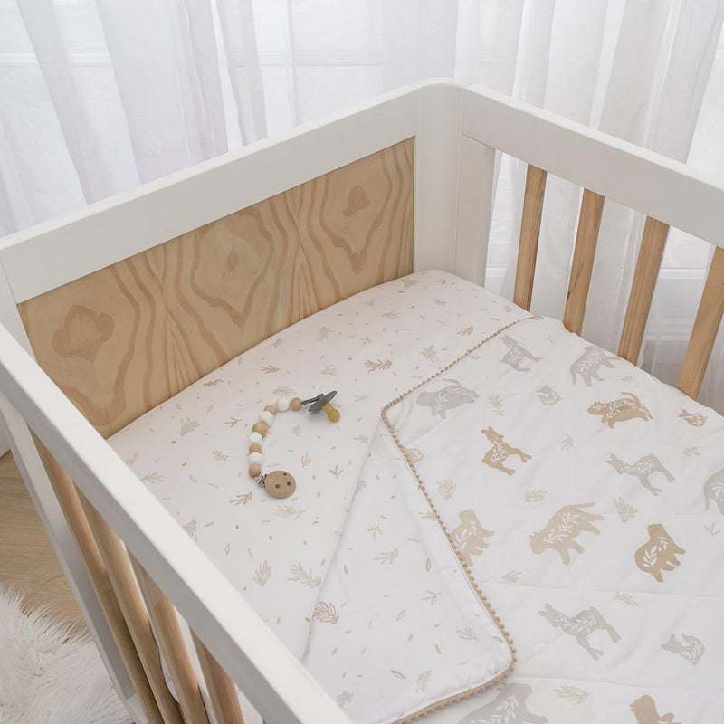 Lolli Living Cot Comforter - Bosco Bear-4
