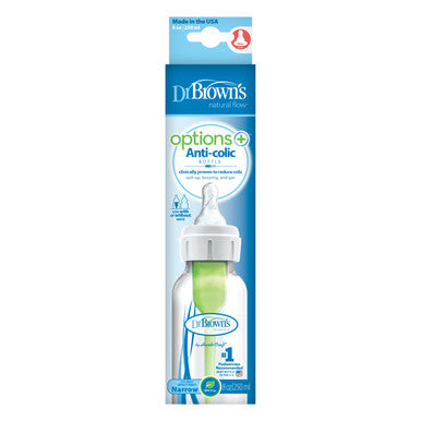 Dr Browns 250ml Narrow Neck Feeding Bottle with Level 1 teat-2
