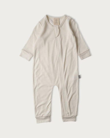 Buy Babu Merino All In One Footless Onesie - Cream Online - Babies Nz