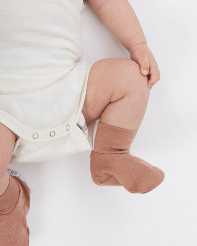 Buy Babu Merino Booties - 0-3 Months Online - Babies Nz